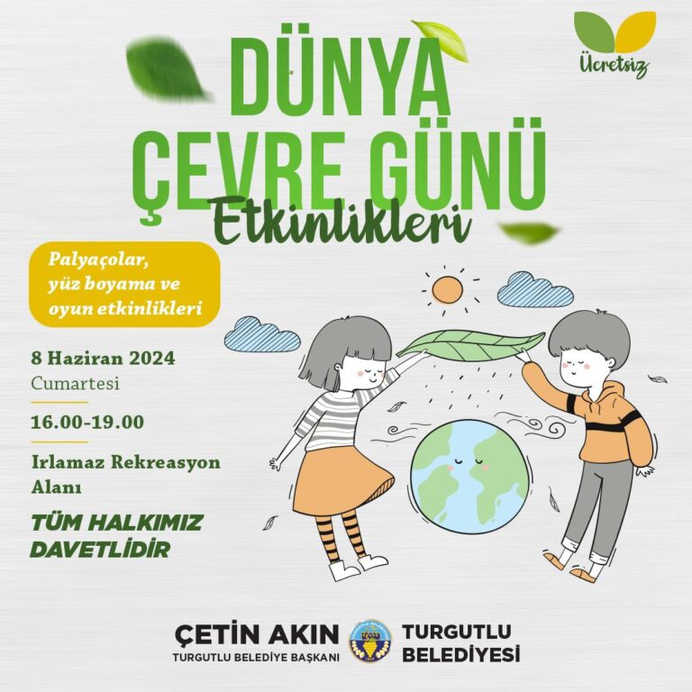 Turgutlu Belediyesinden Dünya Çevre Günü Etkinliği