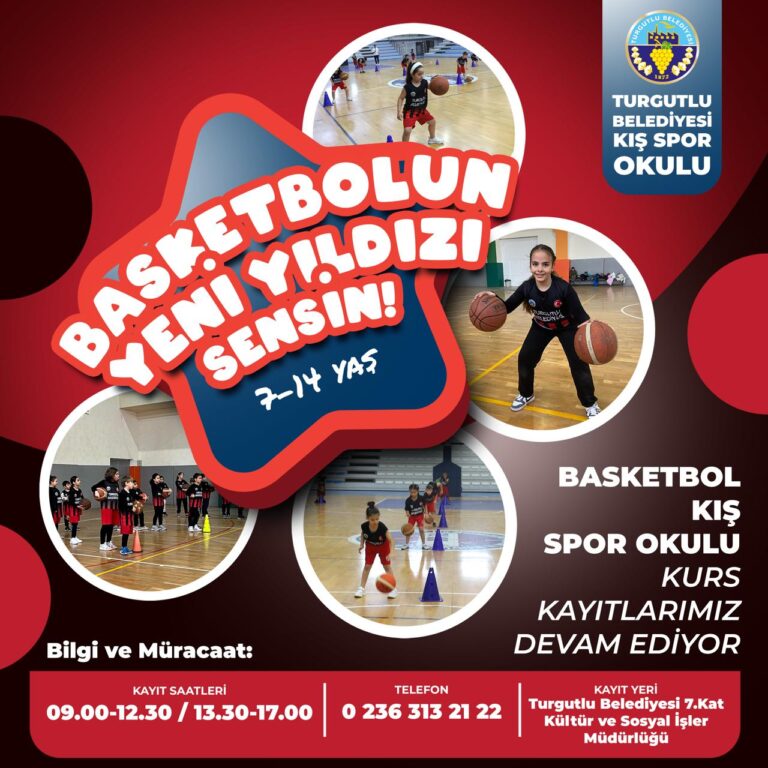 Turgutlu Belediyesi Basketbol Kurs Kayıtları Devam Ediyor